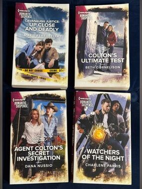Harlequin Romantic Suspense Books Set of 4